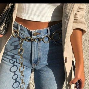 💎💎NWT Silver Chain Link Belt Size XL